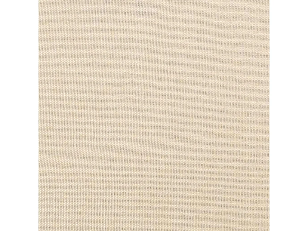 Cadre de lit avec tête de lit sans matelas crème 90x190cm tissu