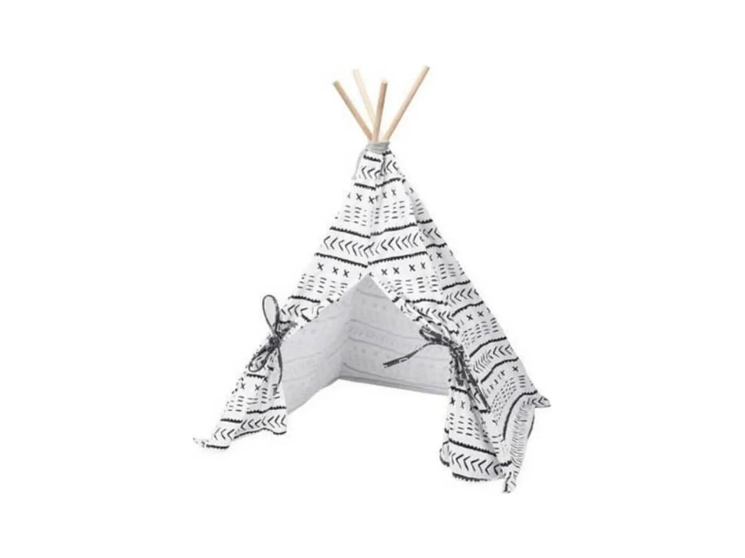 Tente pour animaux de compagnie Tipi Toile 56x56x74 cm