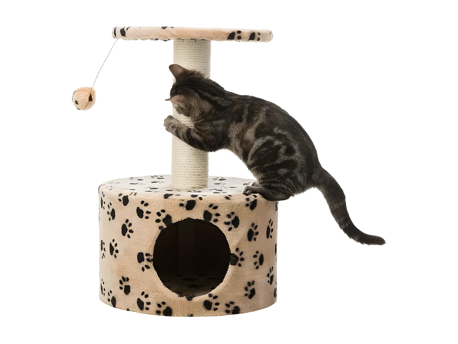 Poste rascador para gatos Junior Toledo beige 61 cm