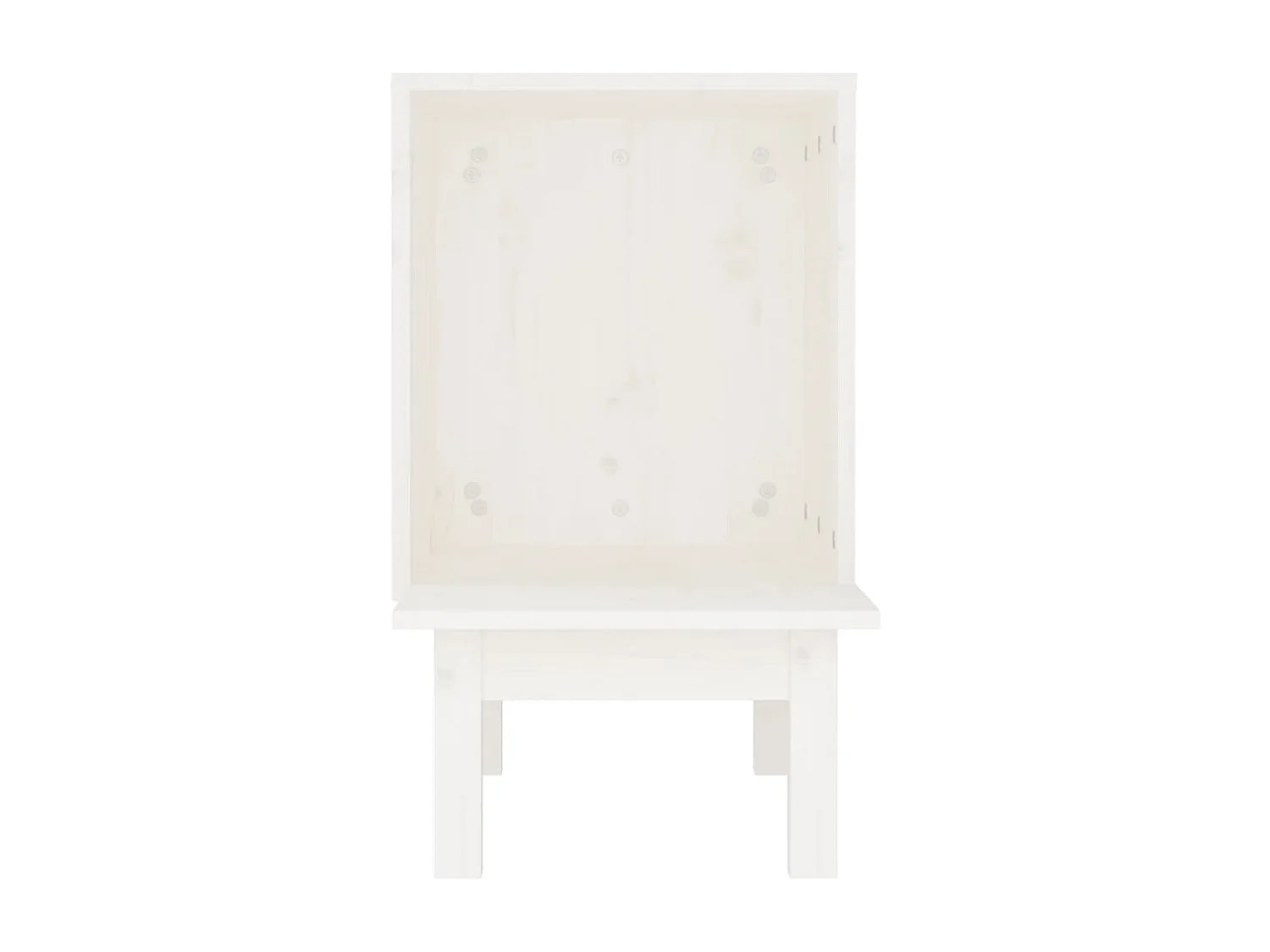 Casa para gatos de madera maciza de pino blanco 60x36x60 cm