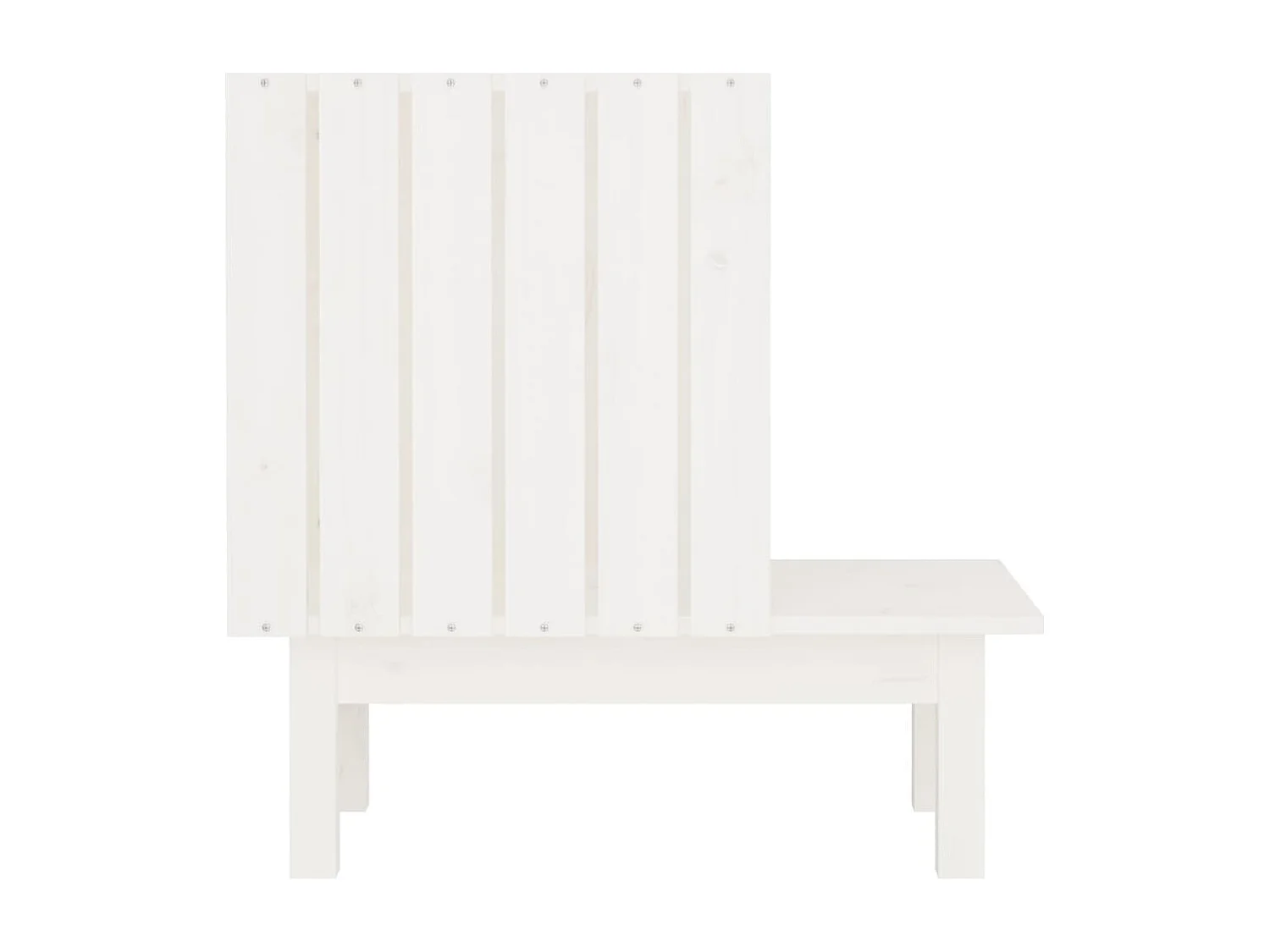 Casa para gatos de madera maciza de pino blanco 60x36x60 cm