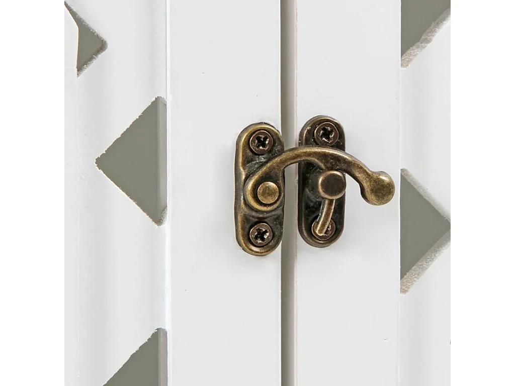 Mueble arenero para gatos Helena 64x46x65 cm blanco 82662