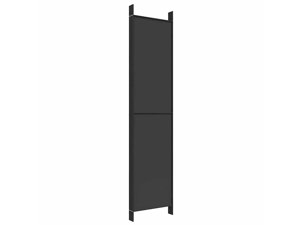 Kamerscherm met 6 panelen 300x220 cm stof zwart
