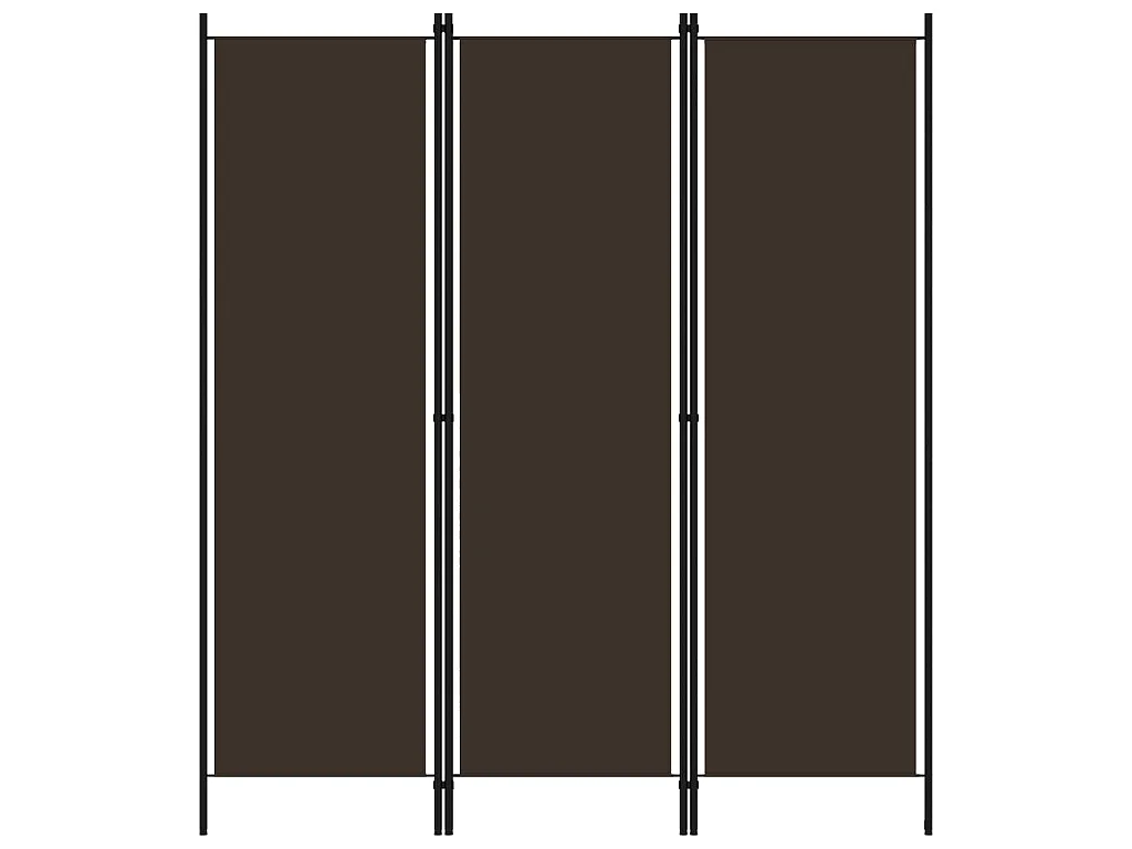 Paravento 3 Pannelli Marrone 150x180 cm