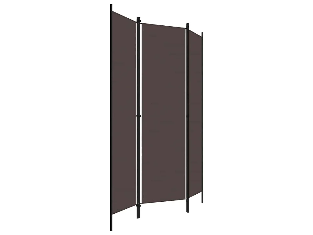 Paravento 3 Pannelli Marrone 150x180 cm