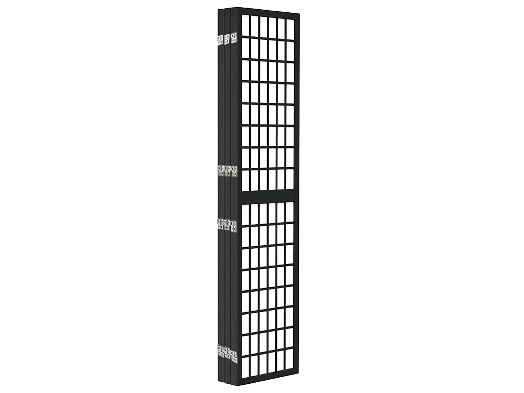 Cloison de séparation pliable 6 panneaux 240x170 cm Noir