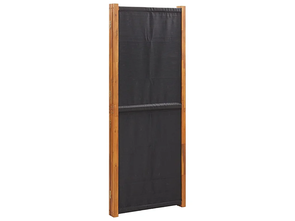 Kamerscherm met 3 panelen 210x180 cm zwart
