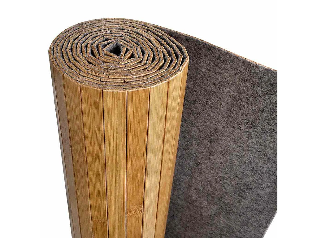 Kamerscherm breedte 250 cm hoogte 165 cm bamboe natuurlijk