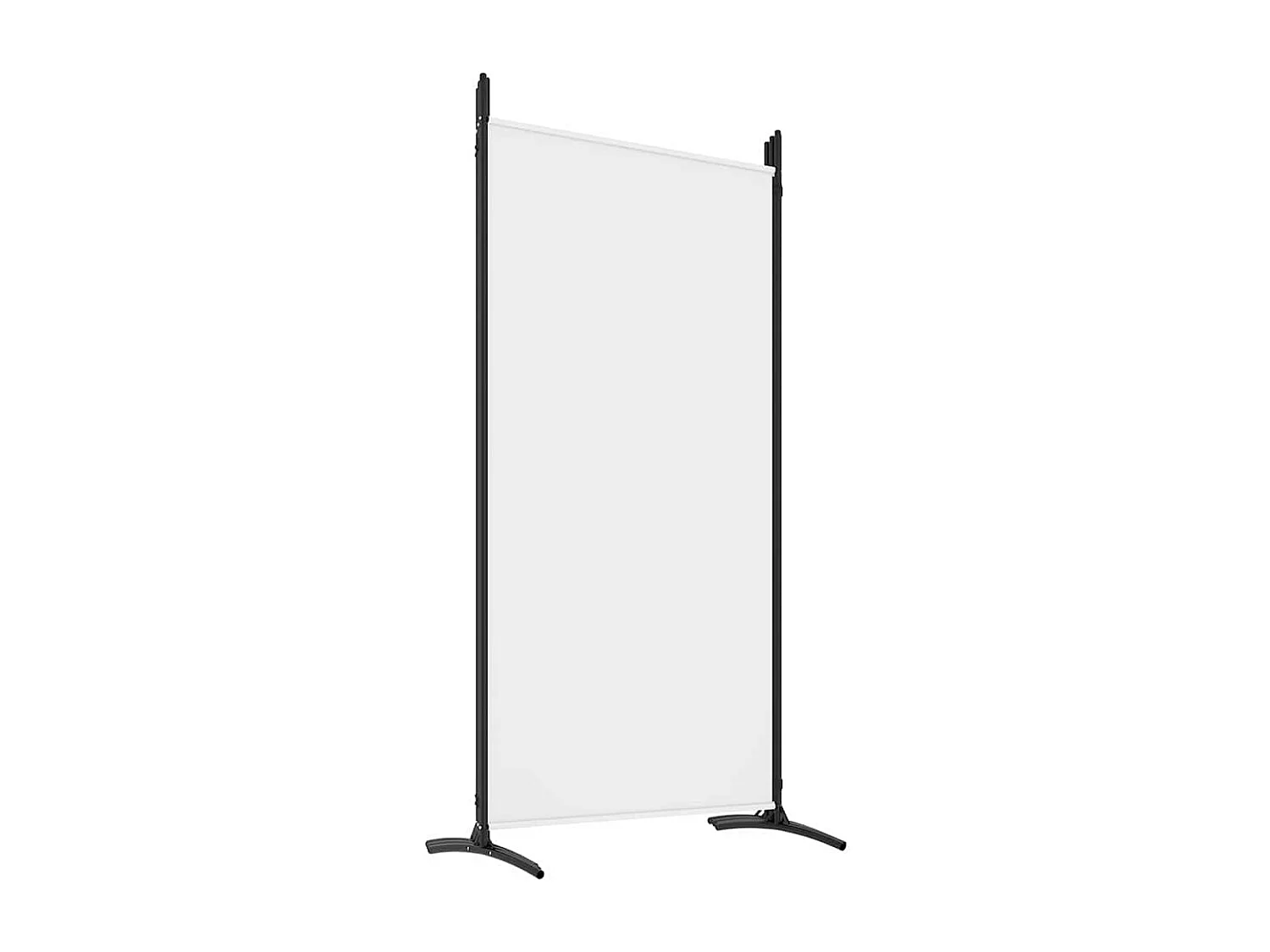 Biombo divisor de 6 paneles de tela blanco 520x180 cm