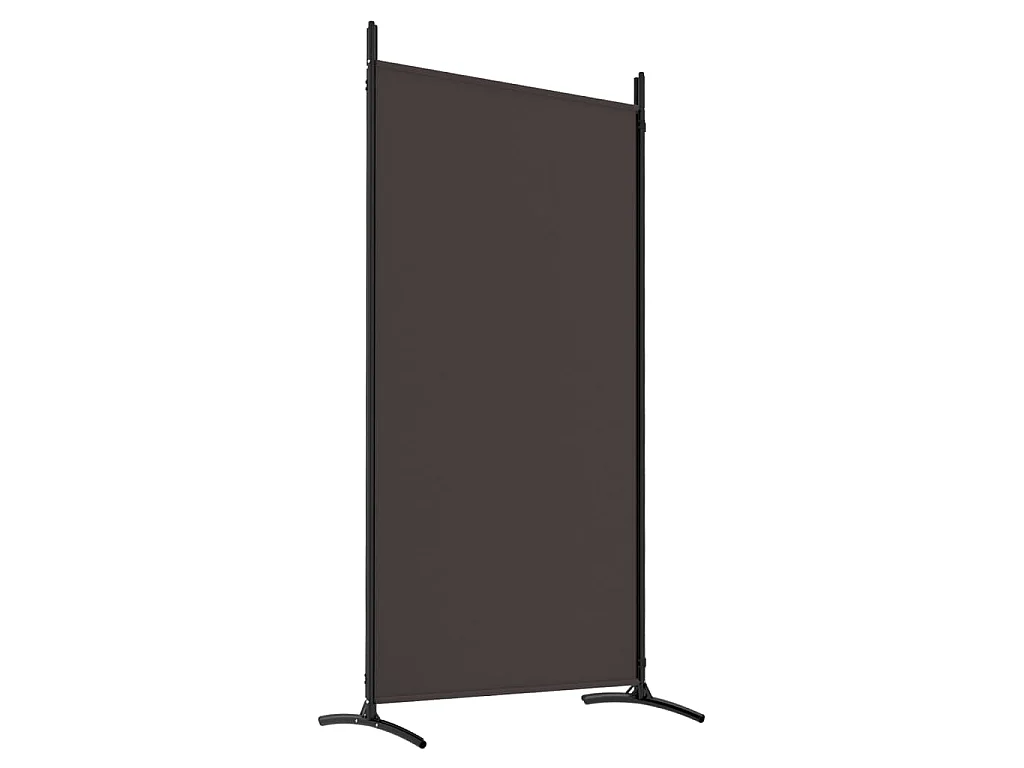 Kamerscherm met 4 panelen 346x180 cm stof bruin