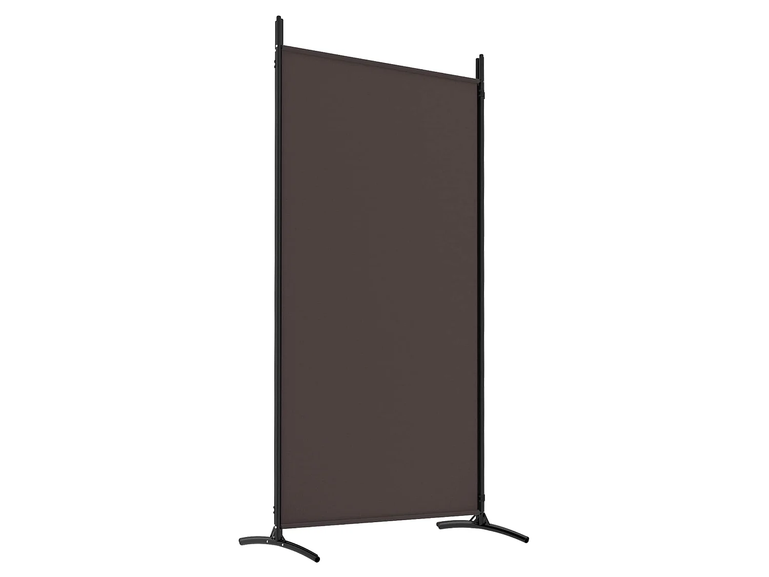 Kamerscherm met 4 panelen 346x180 cm stof bruin
