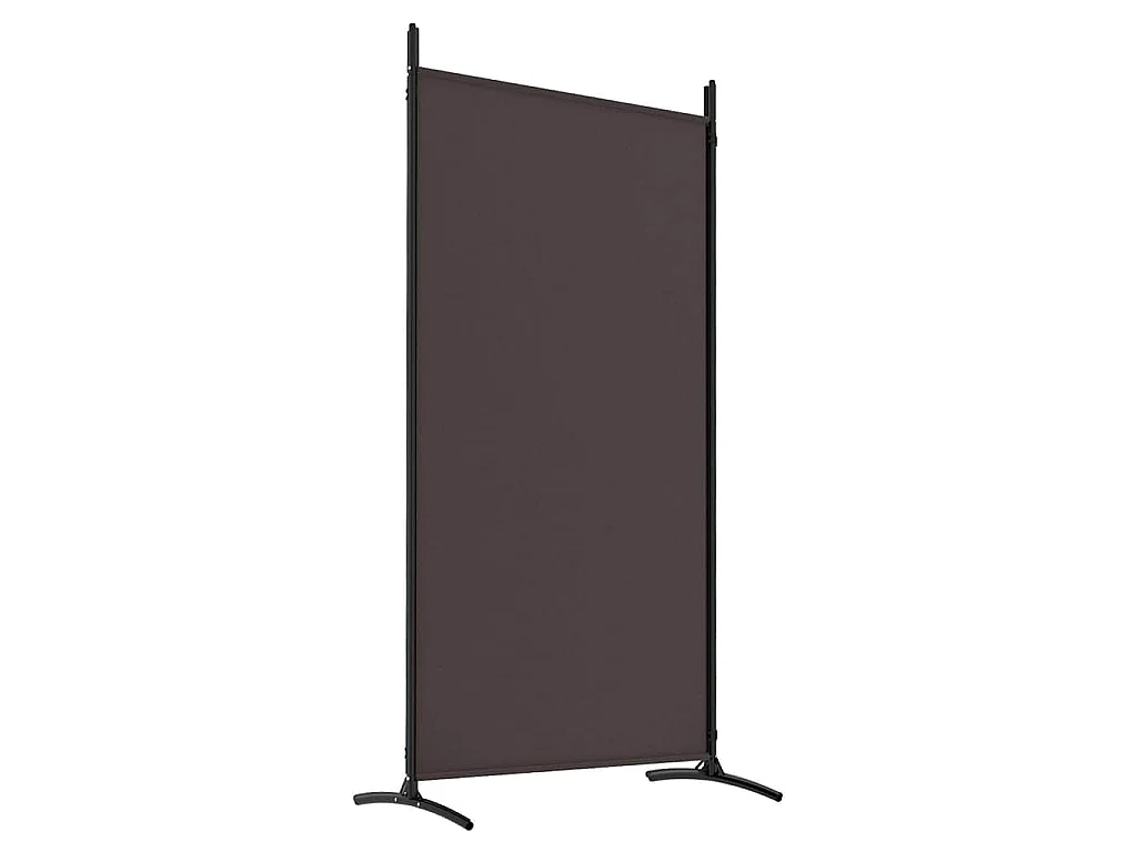 Paravent 4 panneaux Marron 346x180 cm Tissu