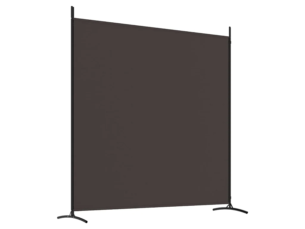 Kamerscherm met 2 panelen 348x180 cm stof bruin