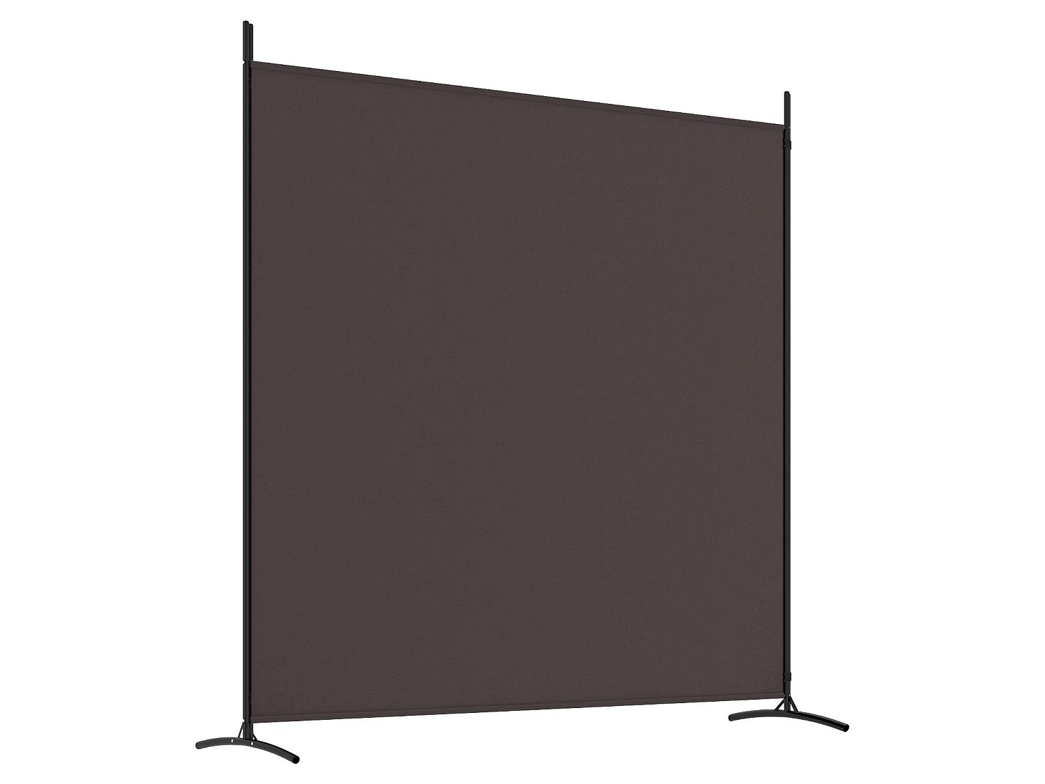 Paravent 2 panneaux Marron 348x180 cm Tissu