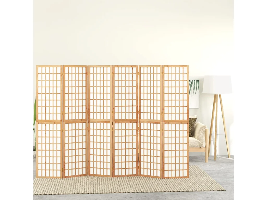 Kamerscherm inklapbaar 6 panelen Japanse stijl 240x170 cm