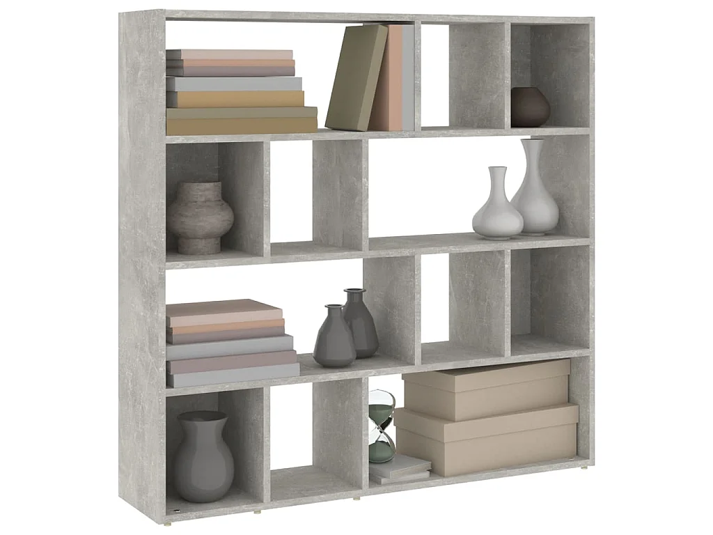 Libreria/Divisorio Grigio Cemento 105x24x102 cm