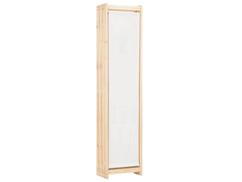 Paravent 6 panneaux Crème 240 x 170 x 4 cm Tissu