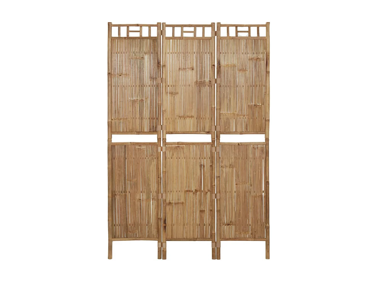 Cloison de séparation 3 panneaux Bambou 120x180 cm