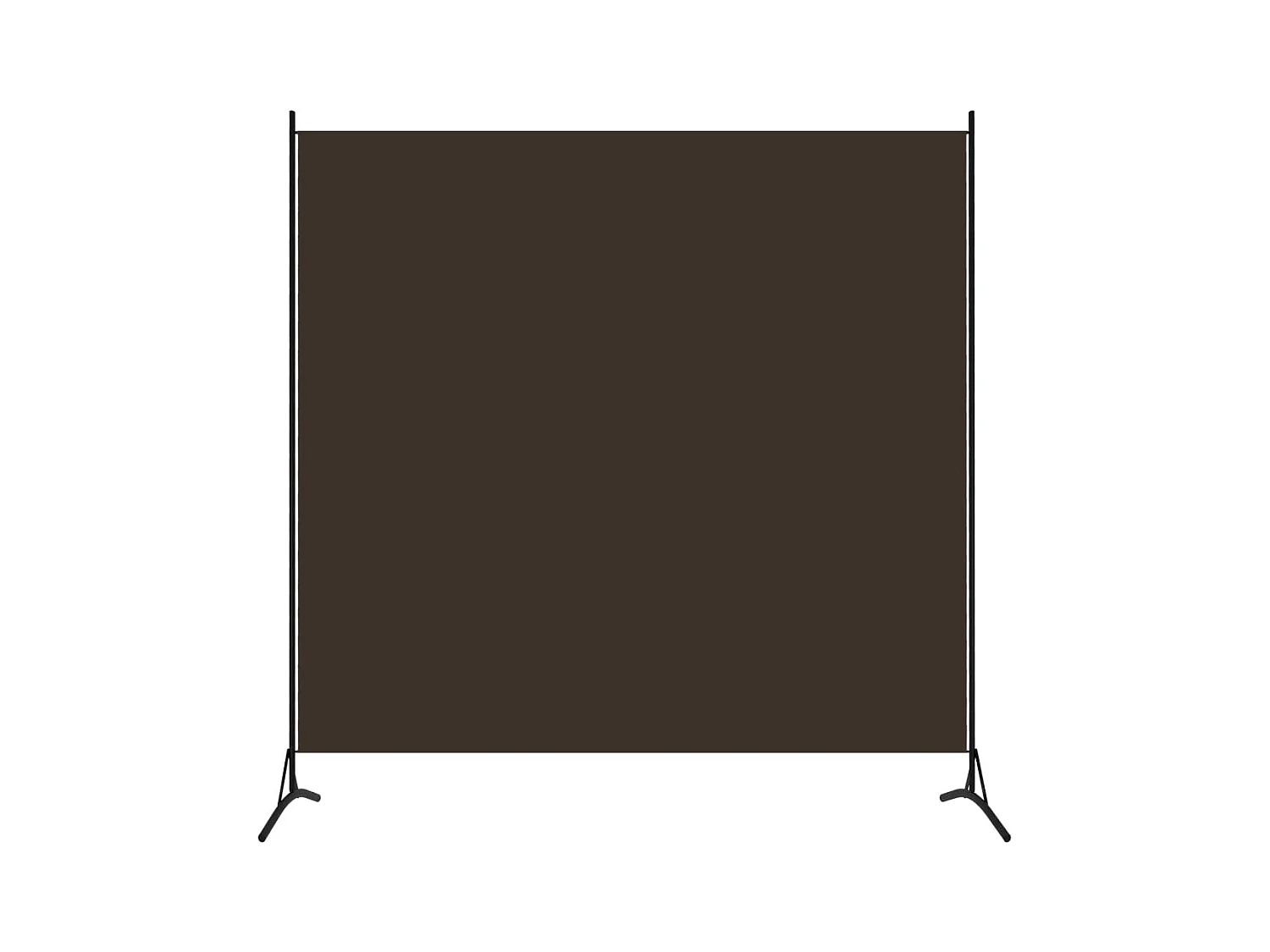 Paravent Braun 175x180 cm Stoff