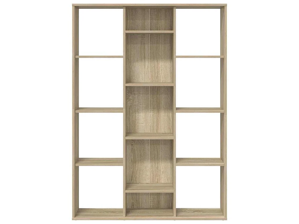 Paravent Séparateur de pièce/Bibliothèque Chêne sonoma 100x24x140 cm