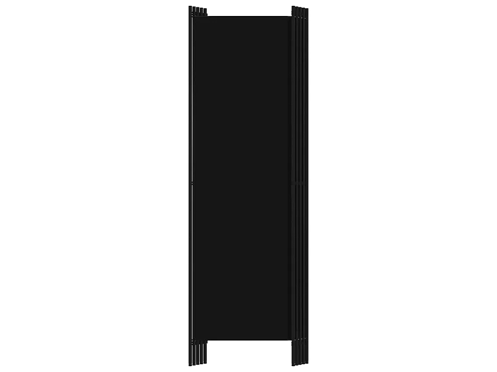 Cloison de séparation 5 panneaux Noir 250x180 cm