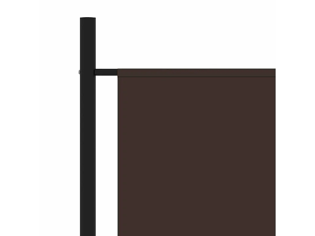 3-tlg. Raumteiler Braun 260x180 cm