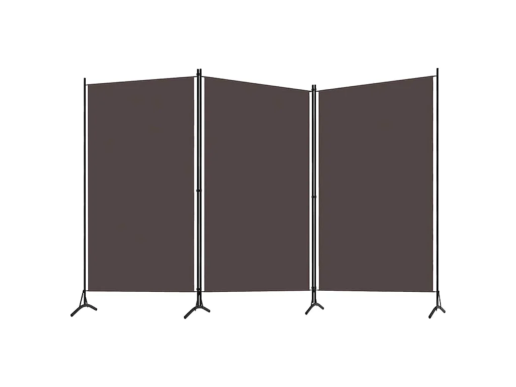 Paravent 3 panneaux Marron 260x180 cm
