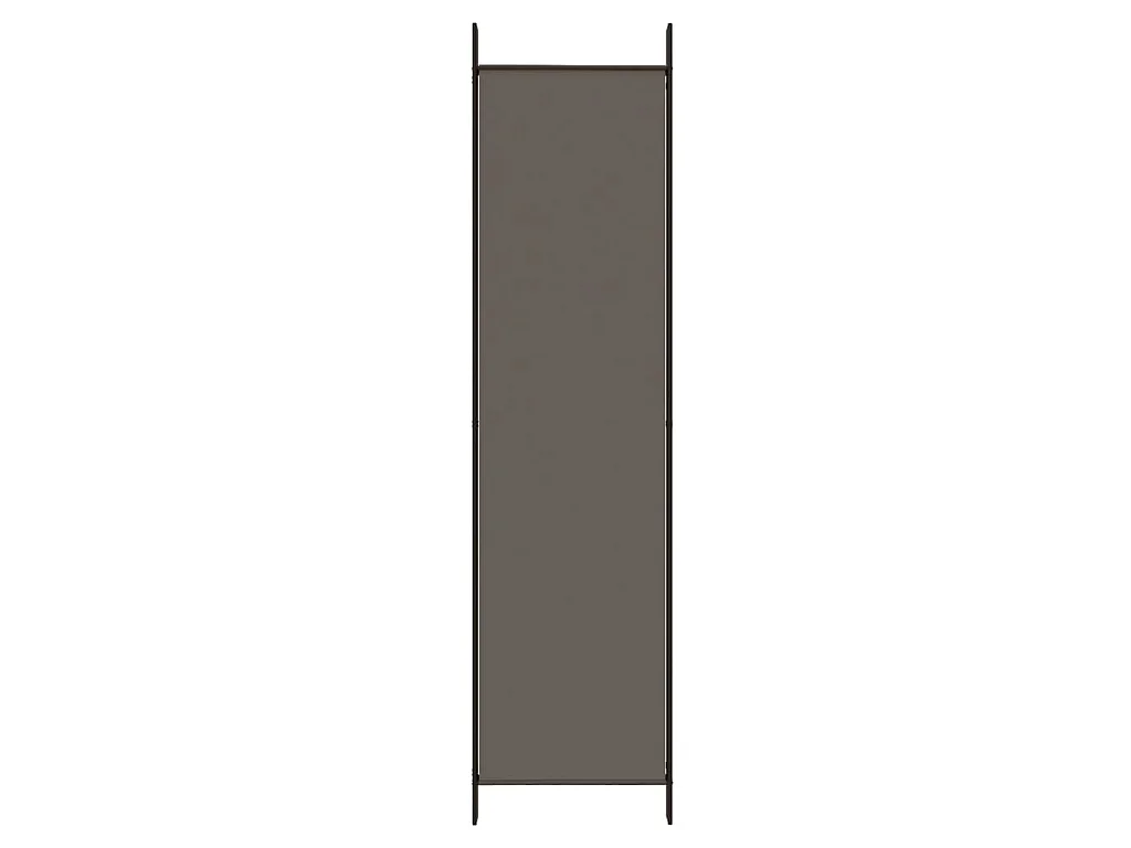 Divisorio a 3 Pannelli Antracite 150x220 cm in Tessuto