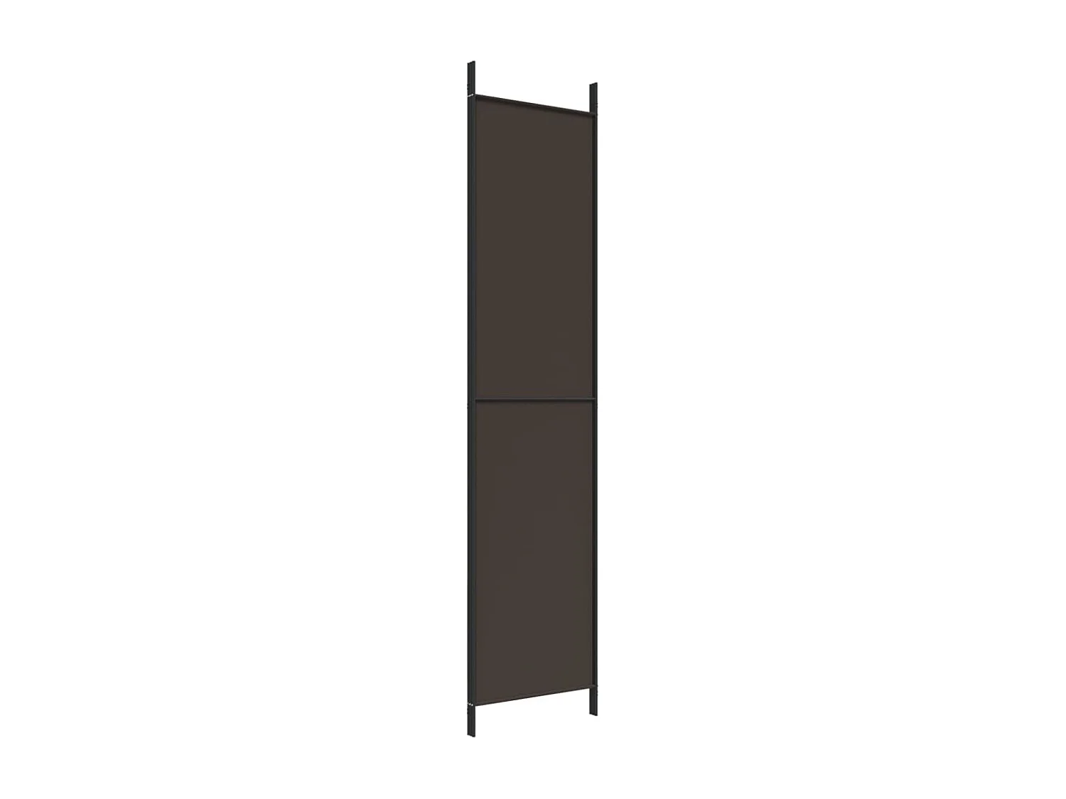 Divisorio a 3 Pannelli Marrone 150x220 cm in Tessuto
