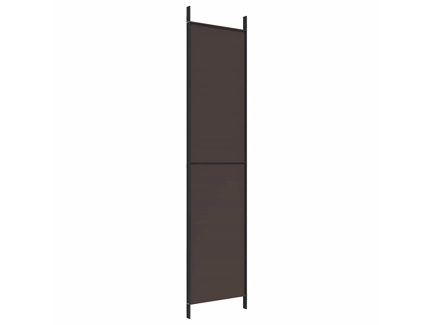 Kamerscherm met 3 panelen 150x220 cm stof bruin