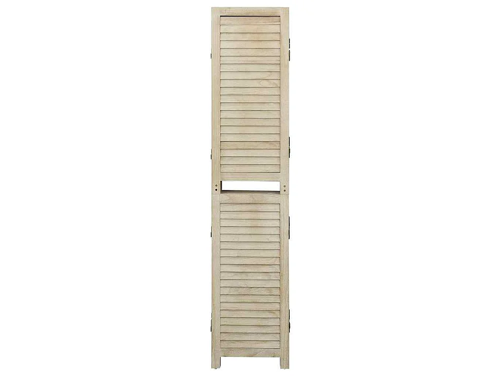 Paravent 4 panneaux 140x165 cm Bois de Paulownia