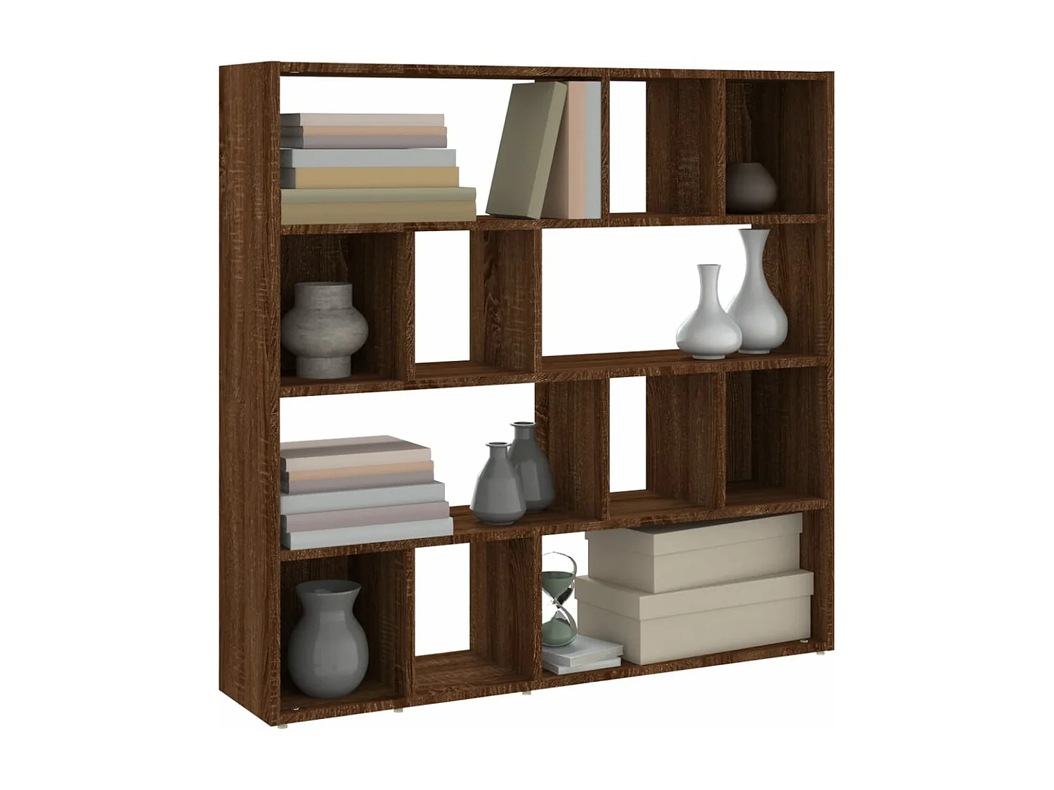 Bibliothèque/Séparateur de pièce Chêne marron 105x24x102 cm