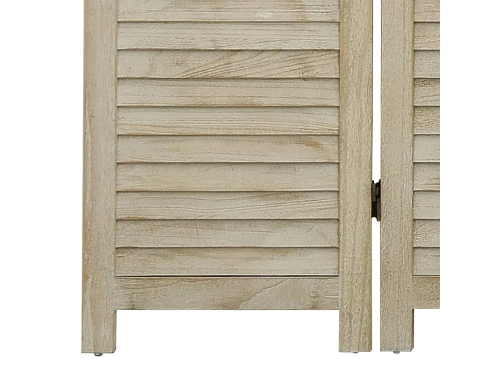 Cloison de séparation 3 panneaux 105x165 cm Bois de Paulownia