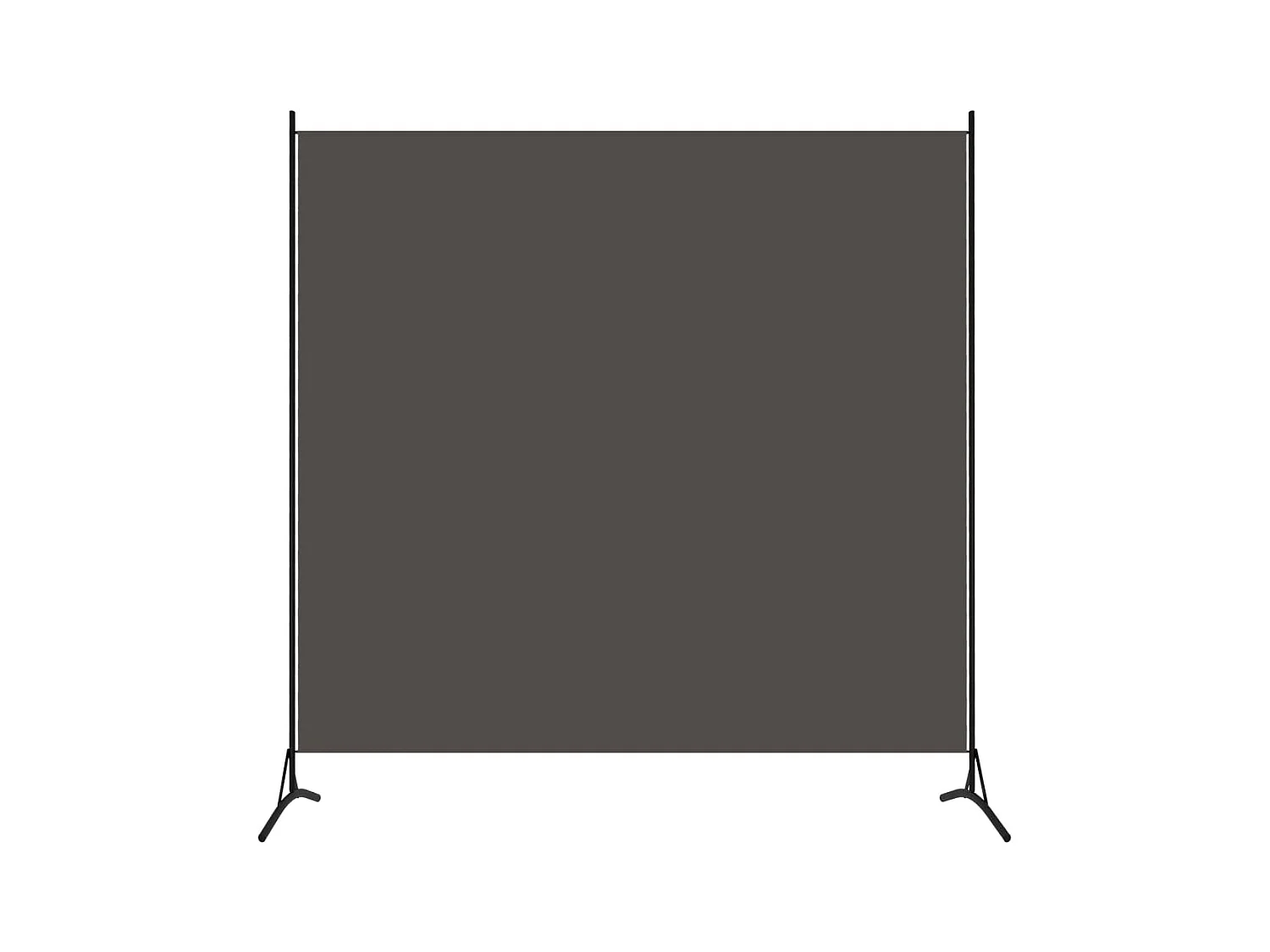 Cloison de séparation anthracite 175x180 cm tissu