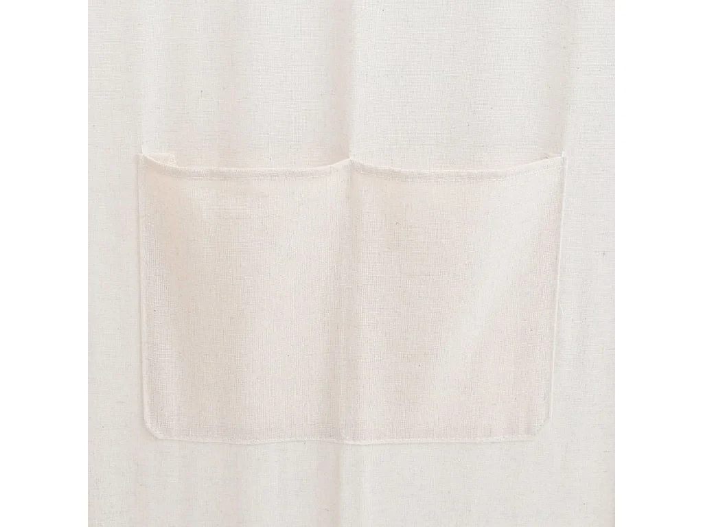 Paravent 5 panneaux Crème 200 x 170 x 4 cm Tissu