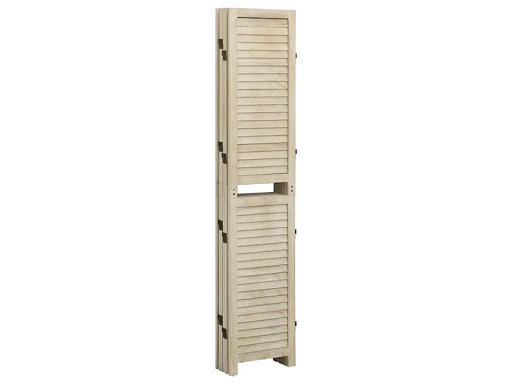 Paravent 6 panneaux 210x165 cm Bois de Paulownia