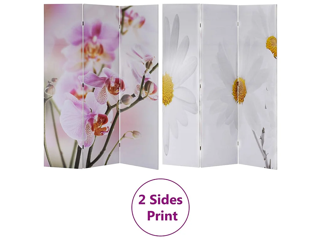 Paravent pliable 120 x 170 cm Fleur