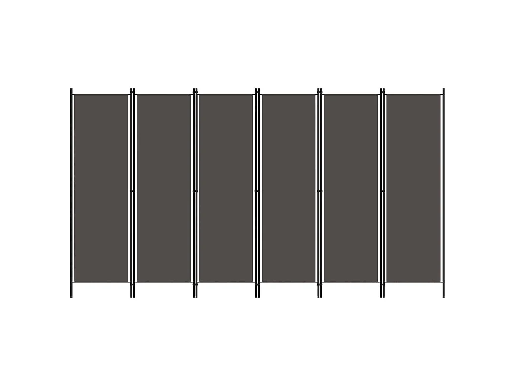 Paravent 6 panneaux Anthracite 300x180 cm