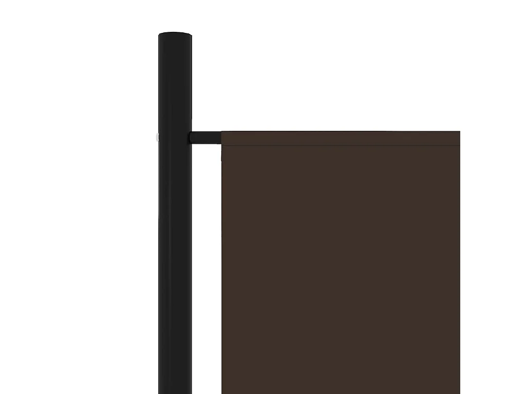 Cloison de séparation 4 panneaux Marron 200x180 cm