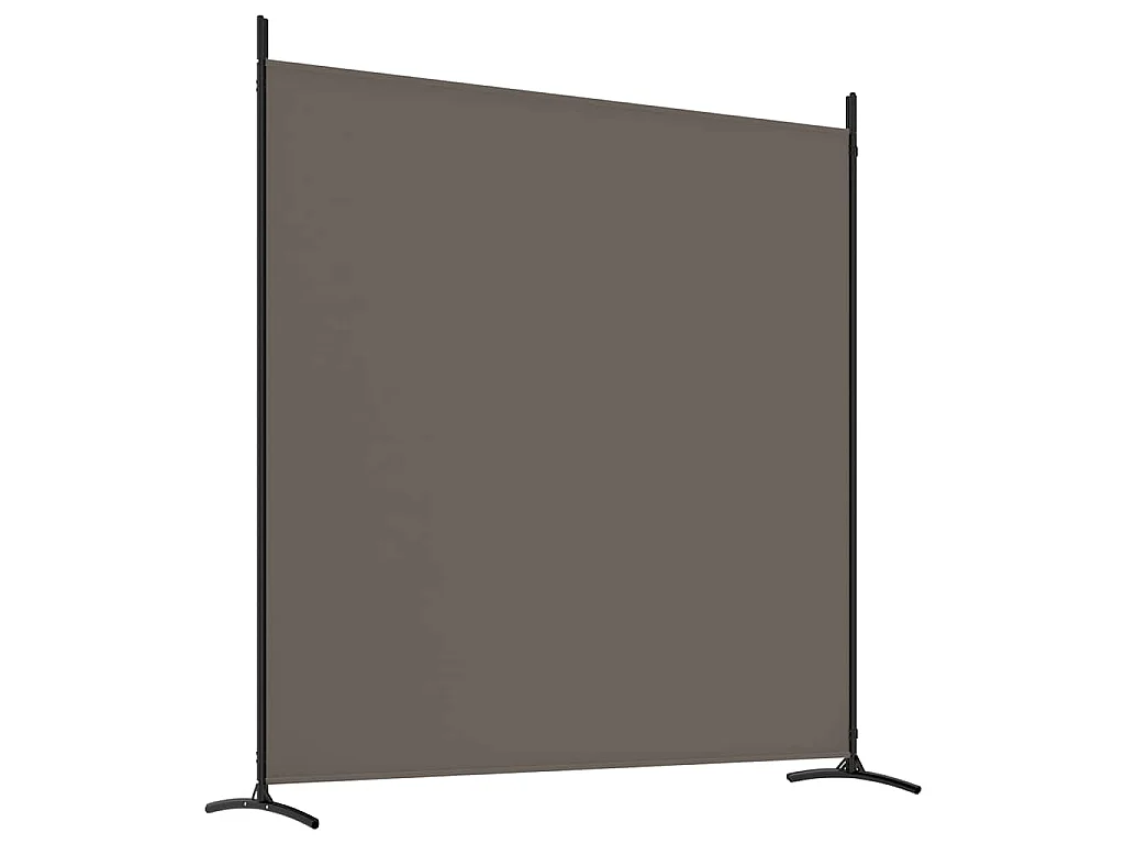 Kamerscherm met 4 panelen 698x180 cm stof antracietkleurig
