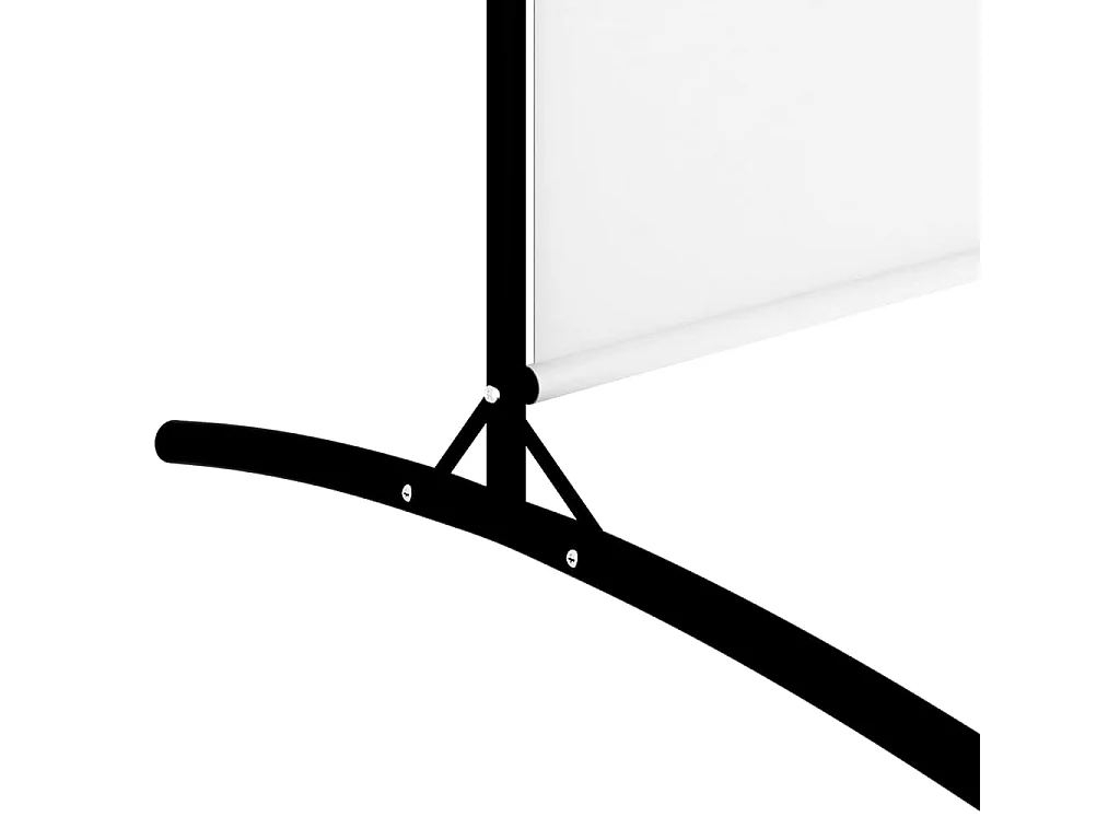 Parawan pokojowy z 5 panelami, 433x180 cm, tkanina biała.