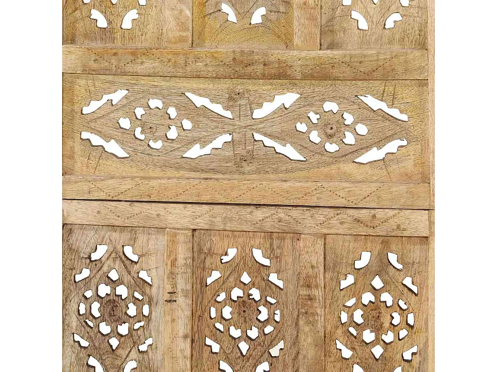 Paravent 5 panneaux 200x165 cm Bois de manguier