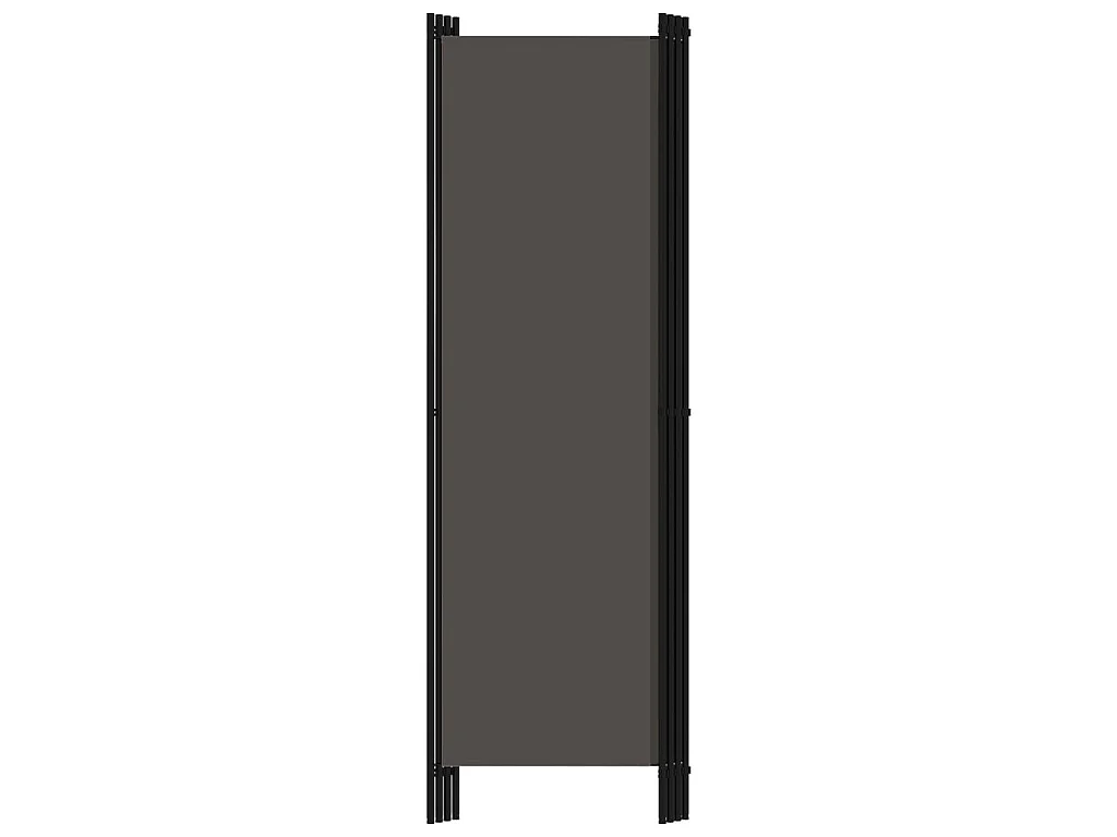 4-tlg. Raumteiler Anthrazit 200x180 cm