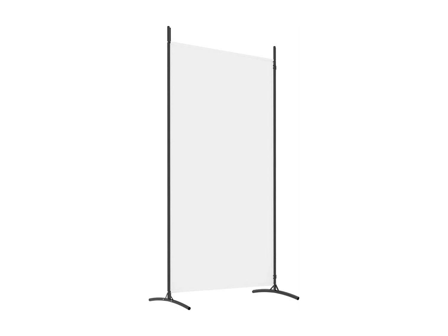 Cloison de séparation 2 panneaux Blanc 175x180 cm Tissu