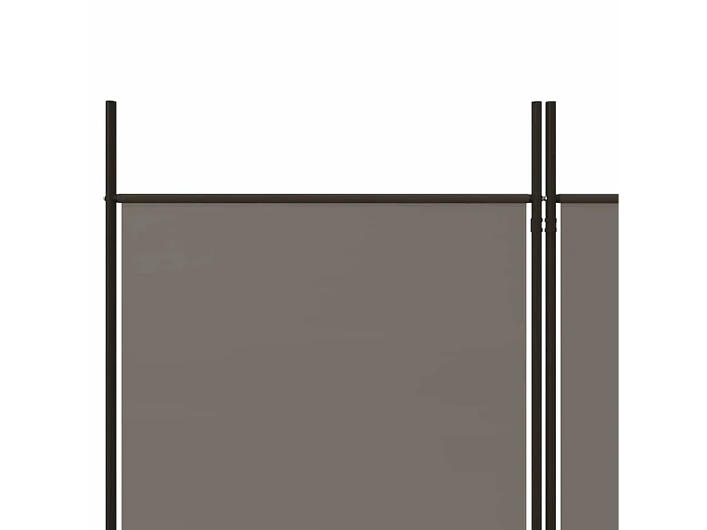 Kamerscherm met 5 panelen 250x220 cm stof antracietkleurig