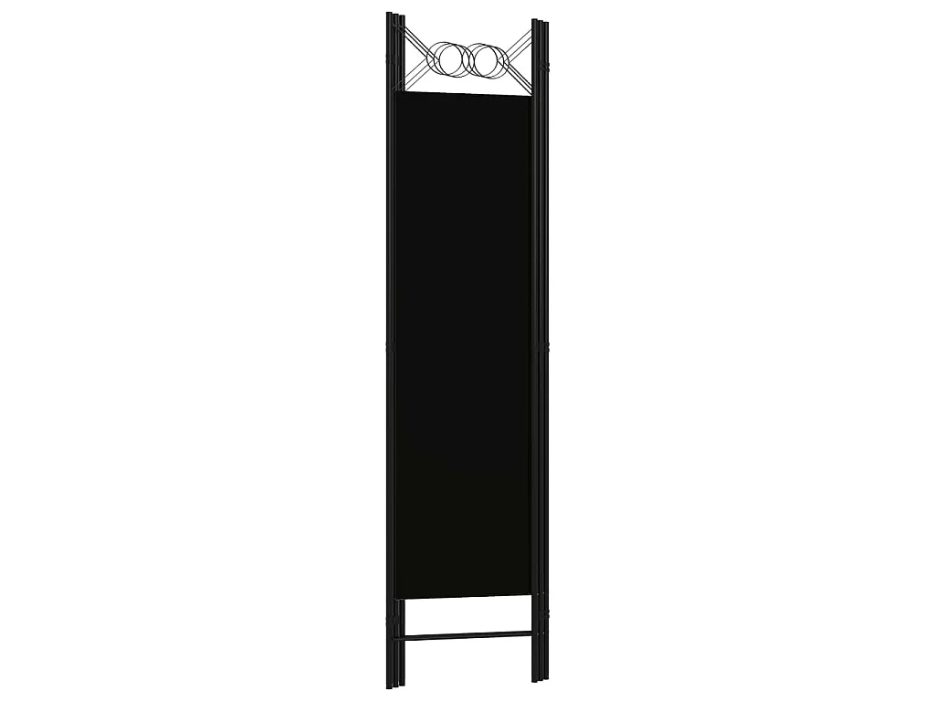 Kamerscherm met 3 panelen 120x180 cm zwart