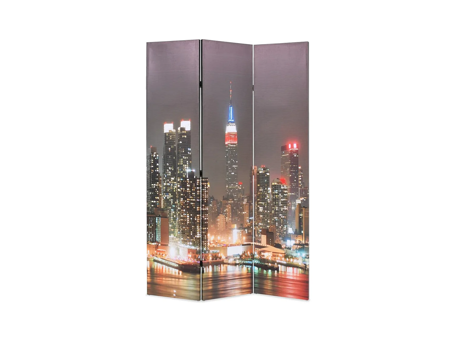 Cloison de séparation pliable 120x170 cm New York la nuit