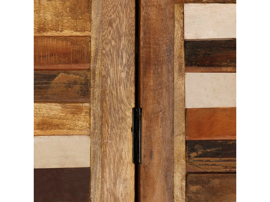 Biombo de divisão em madeira recuperada maciça 170 cm