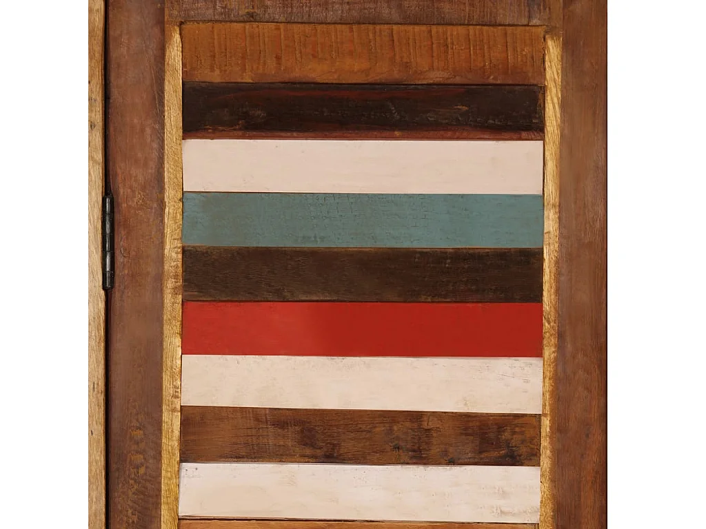 Biombo de divisão em madeira recuperada maciça 170 cm