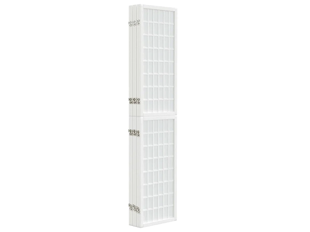 Paravent pliable 6 panneaux 240x170 cm Blanc